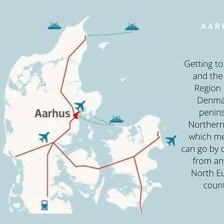 Bo Med Stil Og Udsigt Til Aarhus Lystbadehavn 아파트 외부 사진