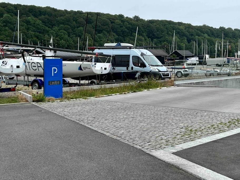 Bo Med Stil Og Udsigt Til Aarhus Lystbadehavn 아파트 외부 사진